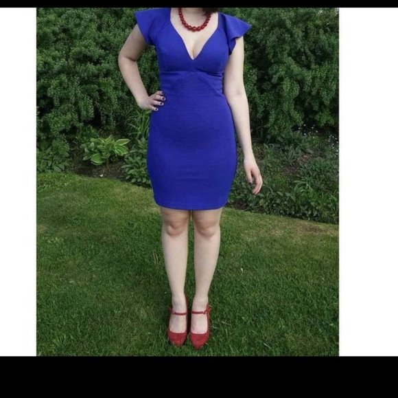 Indigo Blue short sleeved dress - Picture 2 of 2